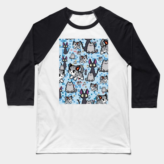 Cats and Kittens 1 Baseball T-Shirt by B&K